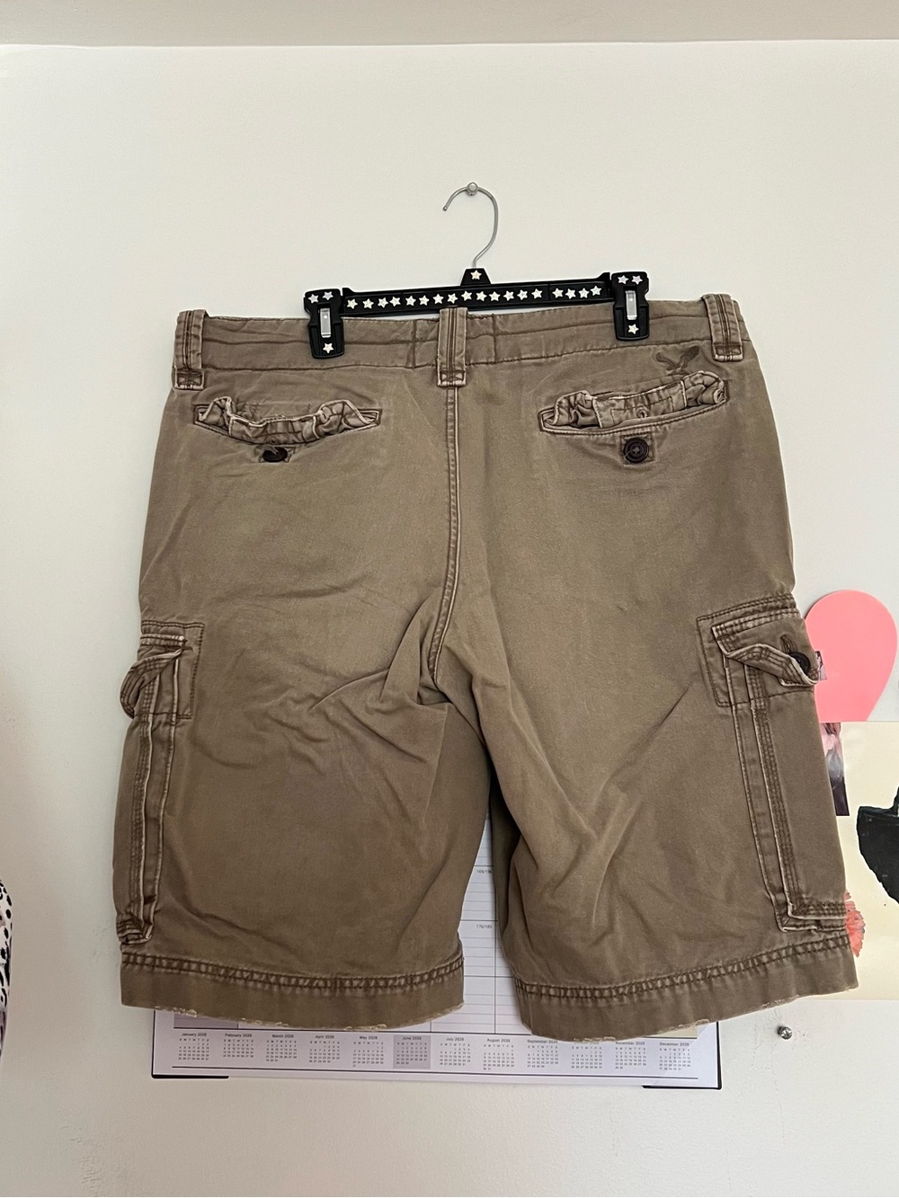 American Eagle Outfitters Khaki Cargo Shorts - Brown/Tan - Picture 2 of 4